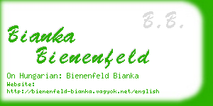 bianka bienenfeld business card